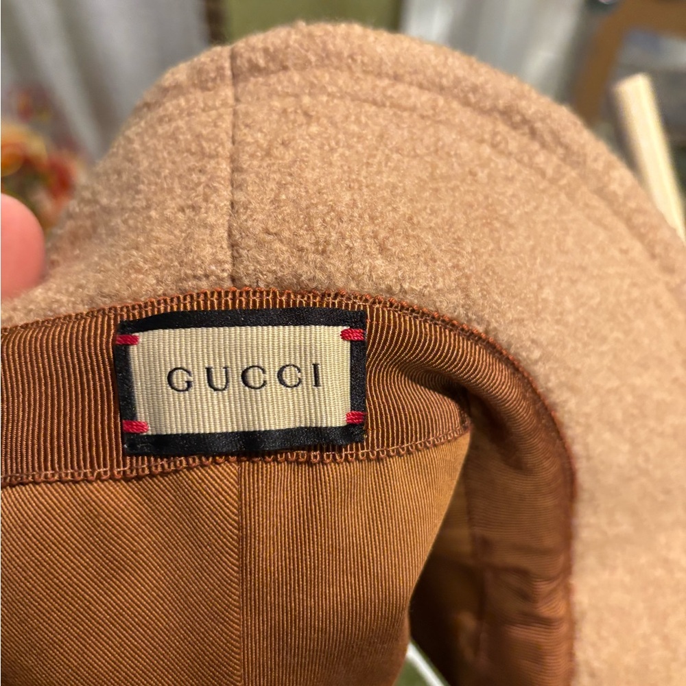 Gucci Camel Wool Bucket Hat - Picture 4 of 8